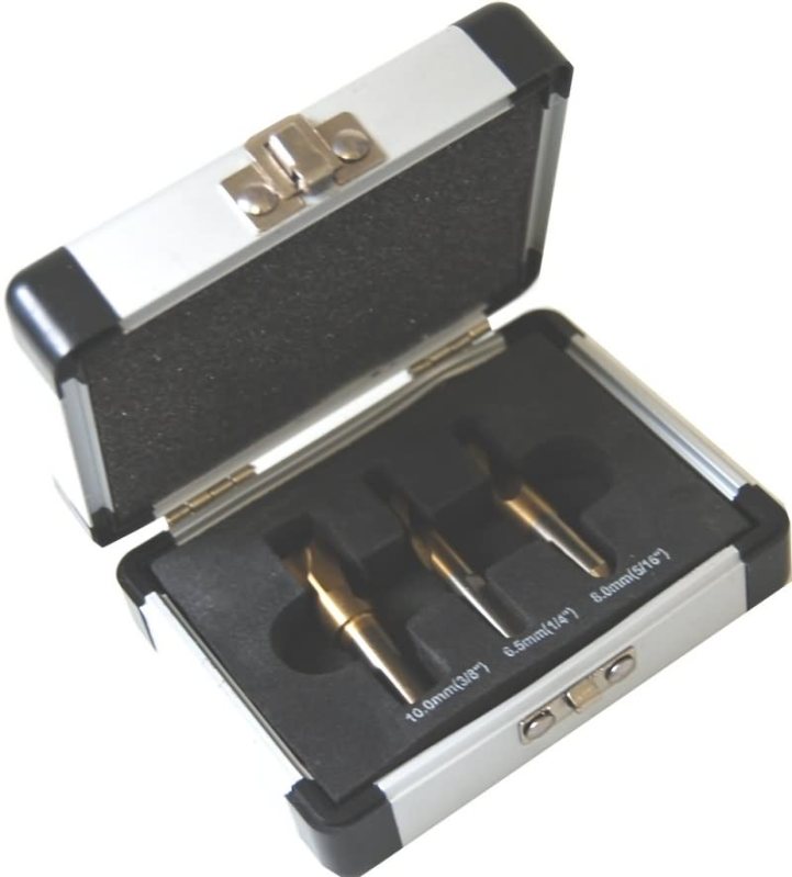 SET OF THREE TITANIUM COATED WELDERS SPOT DRILLS