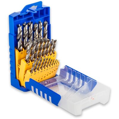 FISCH 25 Piece HSS Brad Point Drill Set