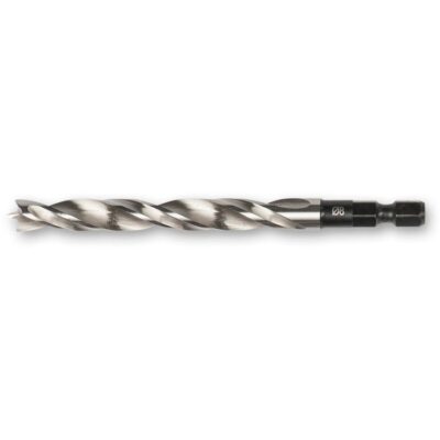 FISCH HSS Brad Point Drill Bit Hex Shank - 8 mm 107413