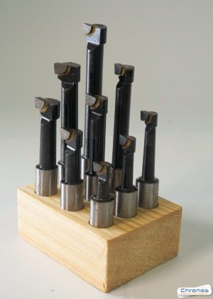 9pc TCT Boring Bar Sets with 1/2 Dia Shanks