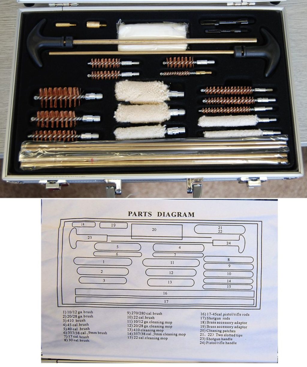 26 pc Universal Gun Cleaning Brushes Set