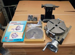 Soba 8 inch 200mm Rotary Table Set With Tailstock Plates and 125mm Chuck