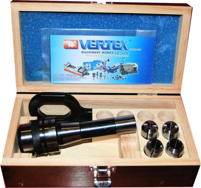 Vertex R8 4 pc Imperial Posilock Milling Chuck