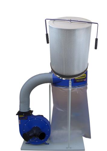 W691CF 2HP Single Bag Dust Extractor with Cartridge Filter Package